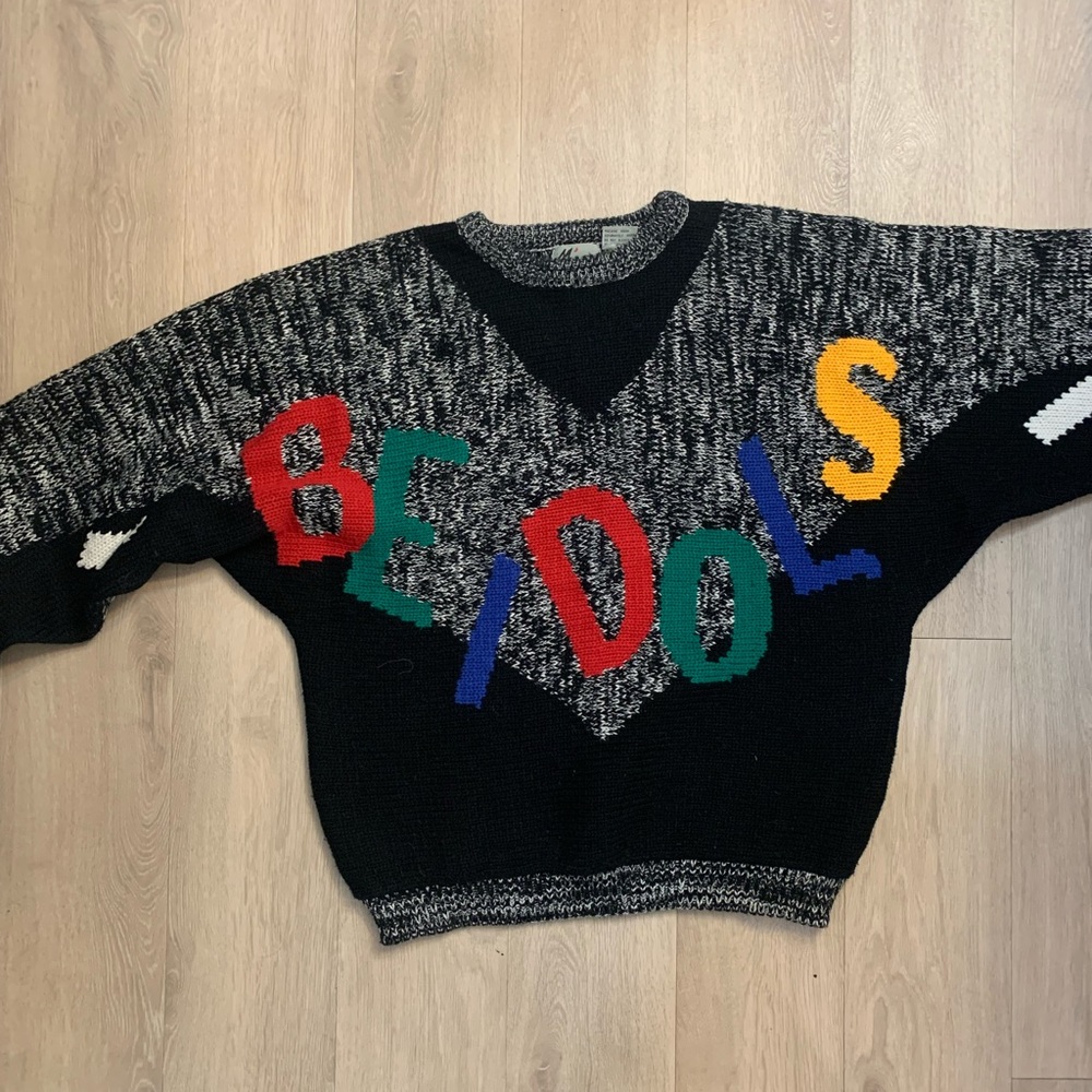 Vintage 80s colorblock sweater!